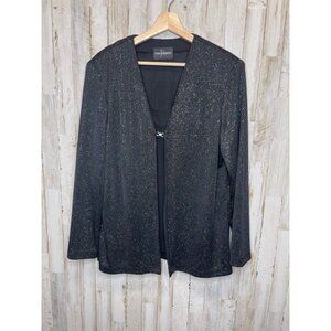 John Roberts black sequin sparkling jacket top